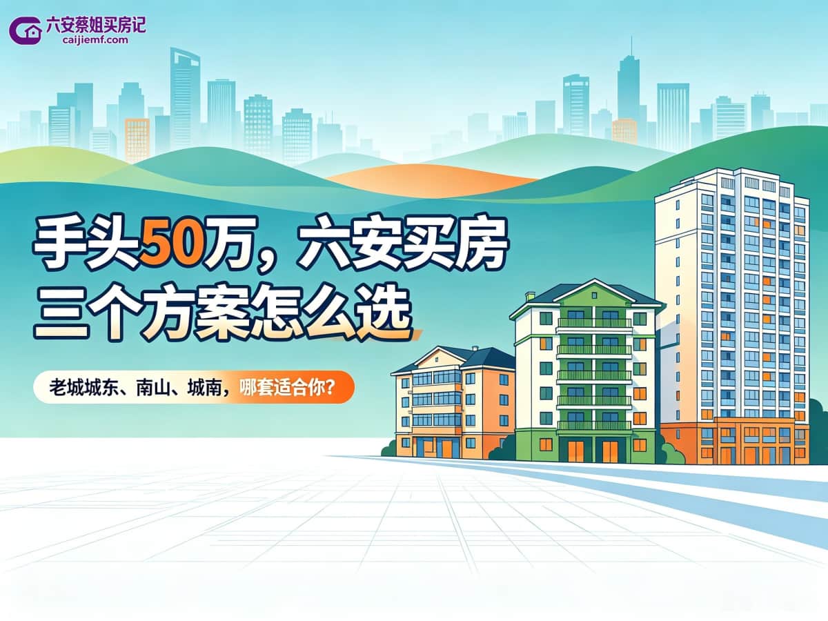 六安手头50万，买房三个方案怎么选？-六安蔡姐买房记