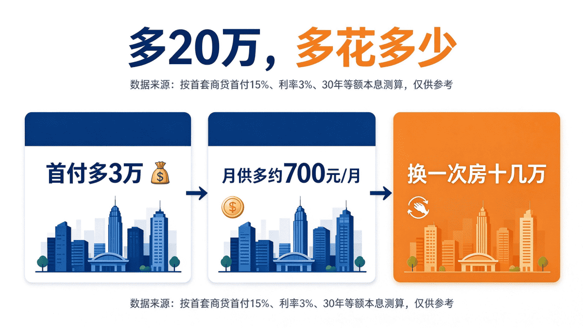 六安多20万总价对应首付多3万、月供多约700元