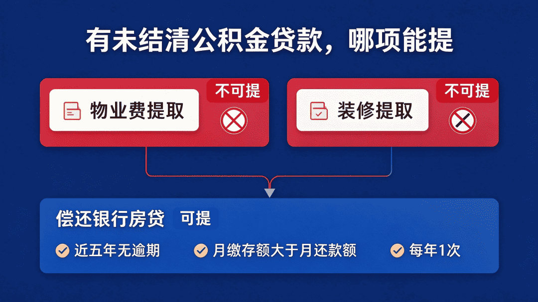 六安有公积金贷款未结清能否提取判断图