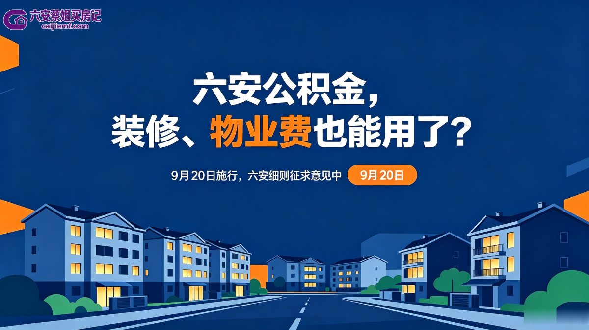 六安公积金，装修物业费也能用了？