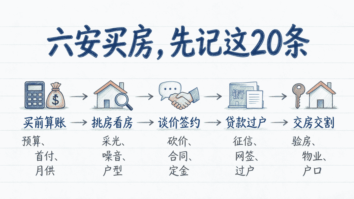 六安买房20条注意事项全流程图