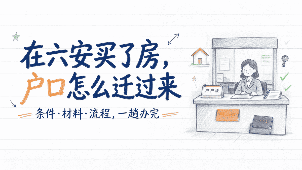 六安买房落户怎么办理？条件和流程一次说清