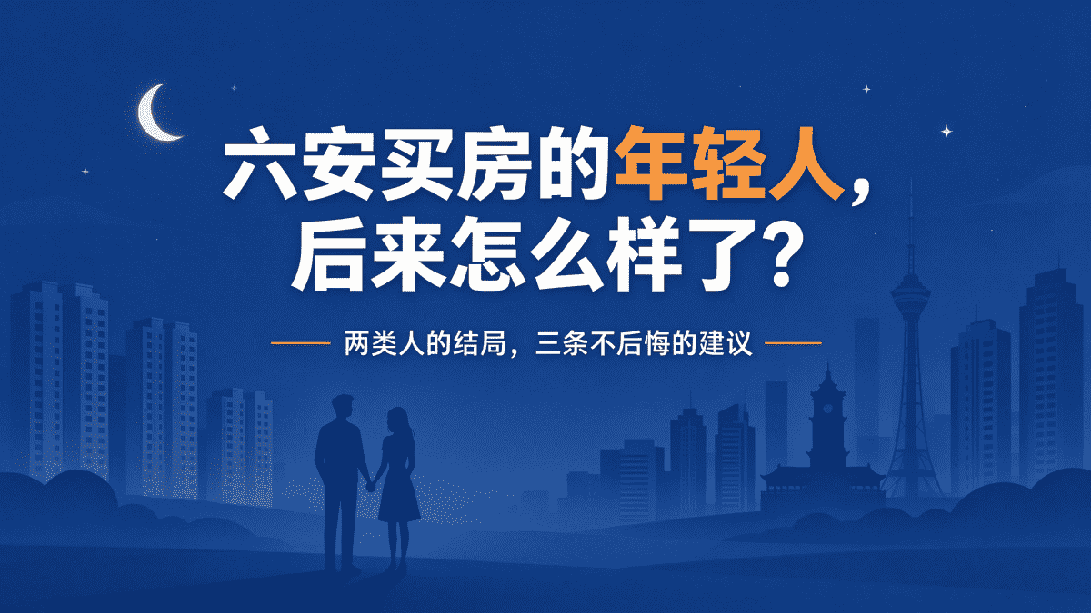 六安买房的年轻人，后来怎么样了？