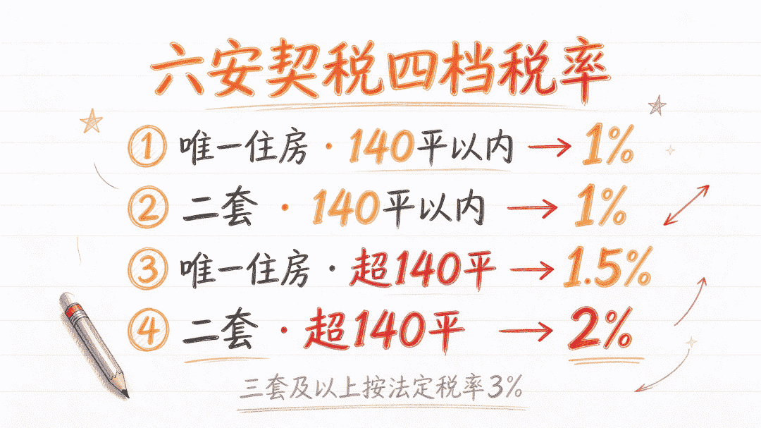 六安契税四档税率面积分界图