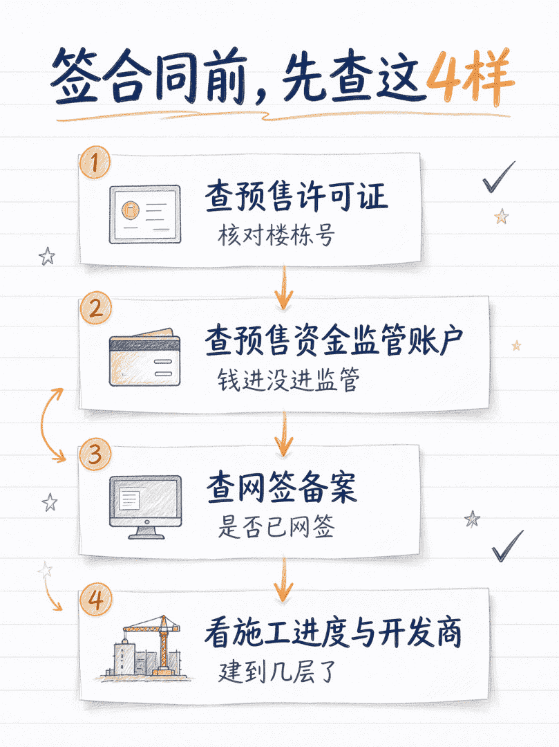 六安买期房签合同前要查的四样