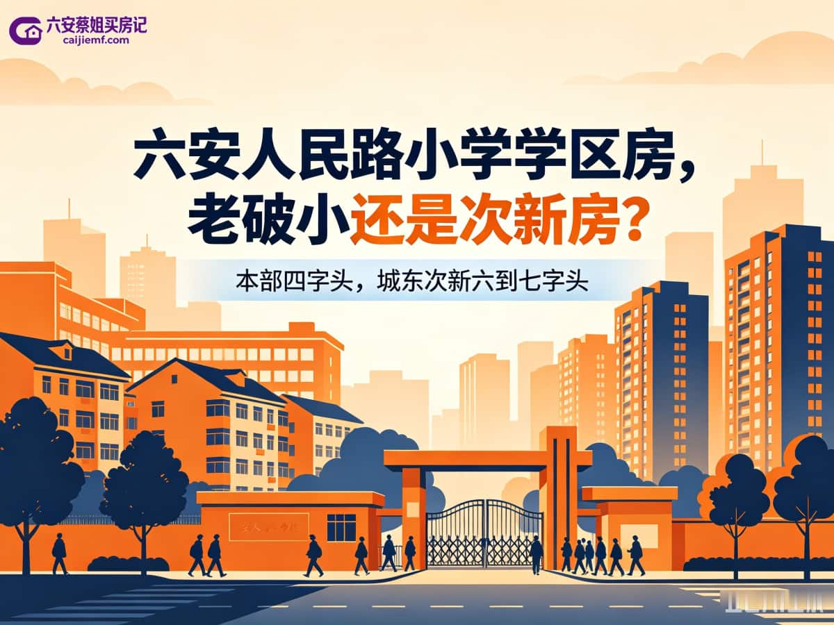 六安人民路小学学区房，老破小还是次新房？-六安蔡姐买房记