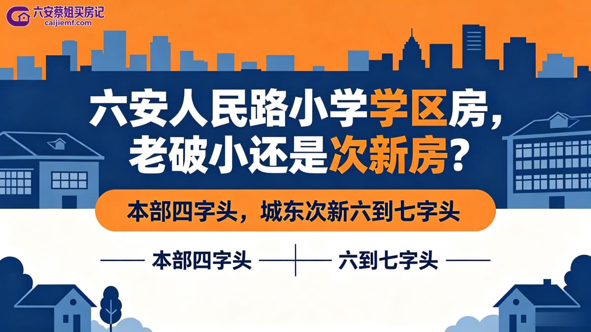 六安人民路小学学区房，老破小还是次新房？