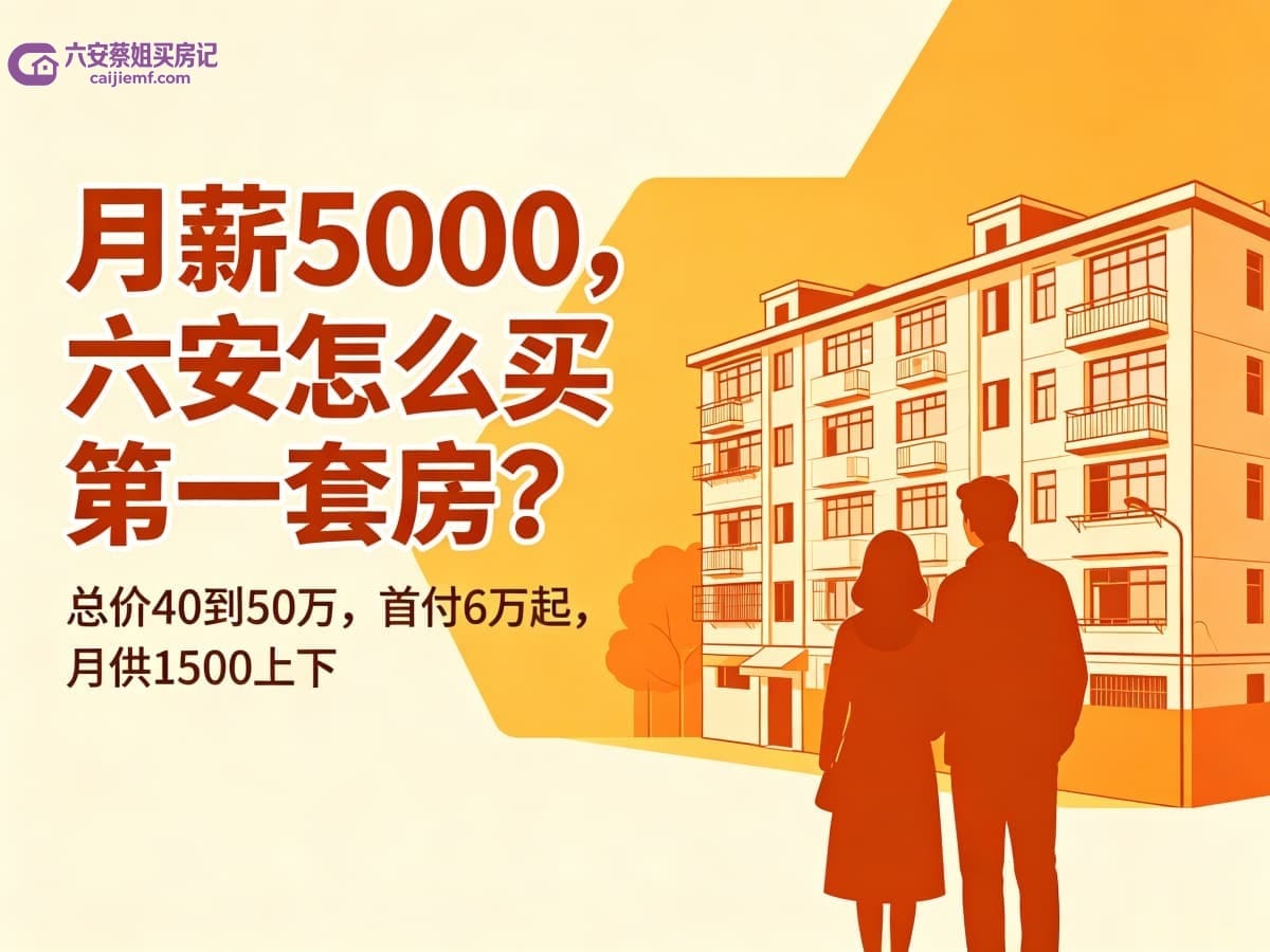 六安月薪5000，怎么买第一套房？-六安蔡姐买房记