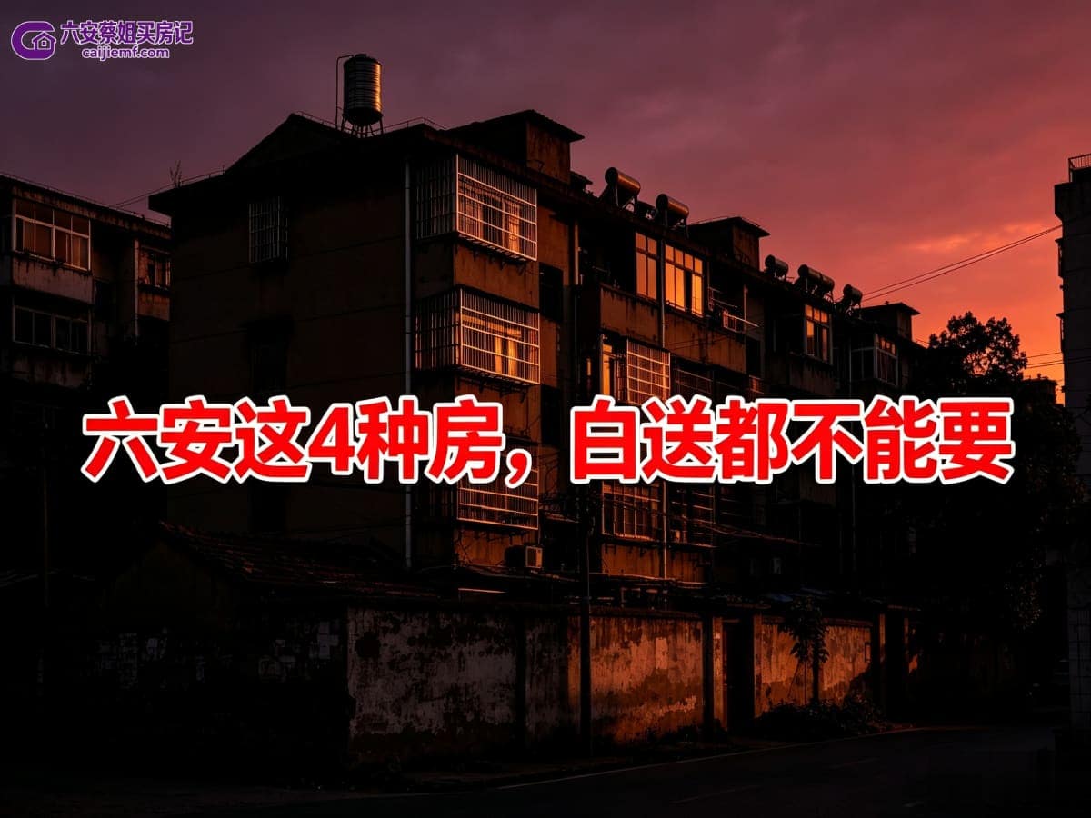 六安这4种房，白送都不能要？买房避坑干货-六安蔡姐买房记