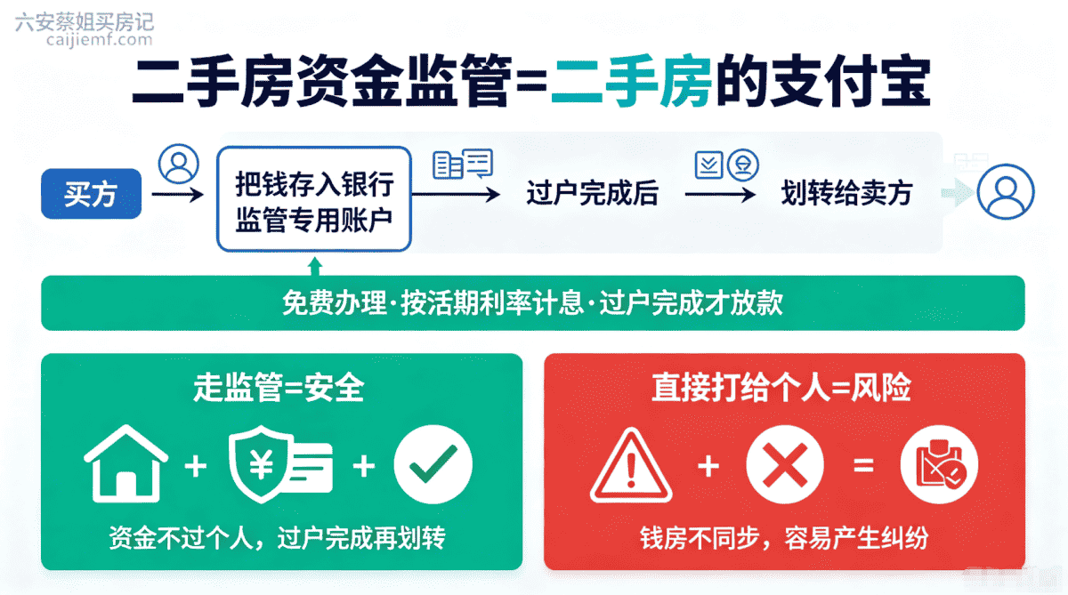 六安二手房资金监管原理示意图